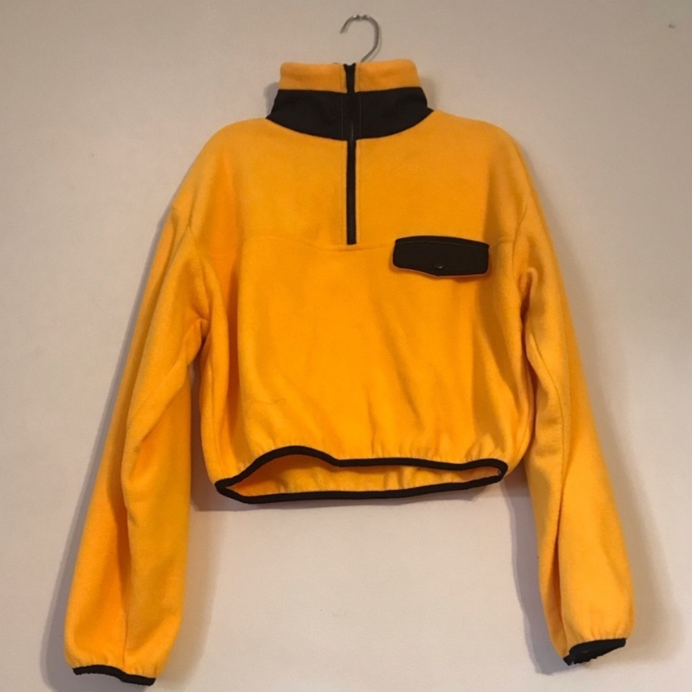 Cropped Quarter Zip Sweatshirt